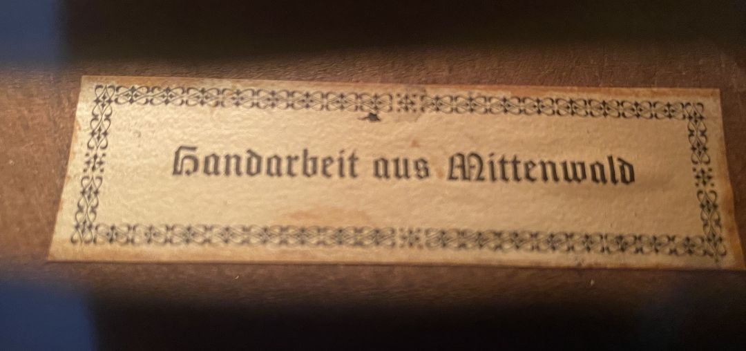 Handarbeit aus Mittenwald - um 1950 - G-890